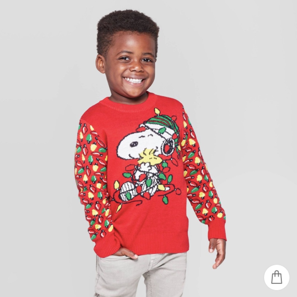 Peanuts Holiday Snoopy and Christmas Light Sweater